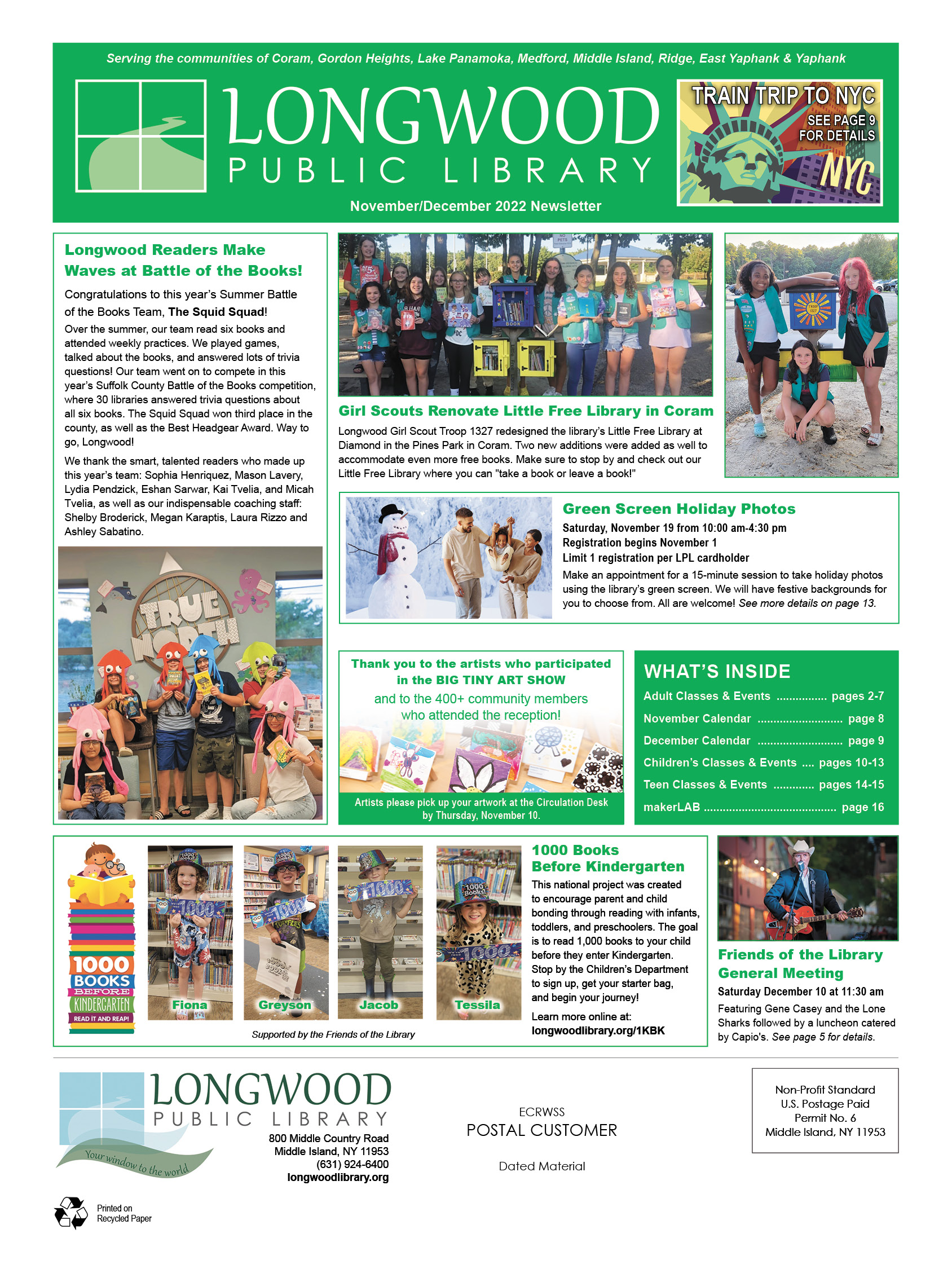 Library Newsletter Longwood Public Library
